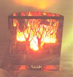 LX00000-05: Artificial Flame Lighting Forest Firebox